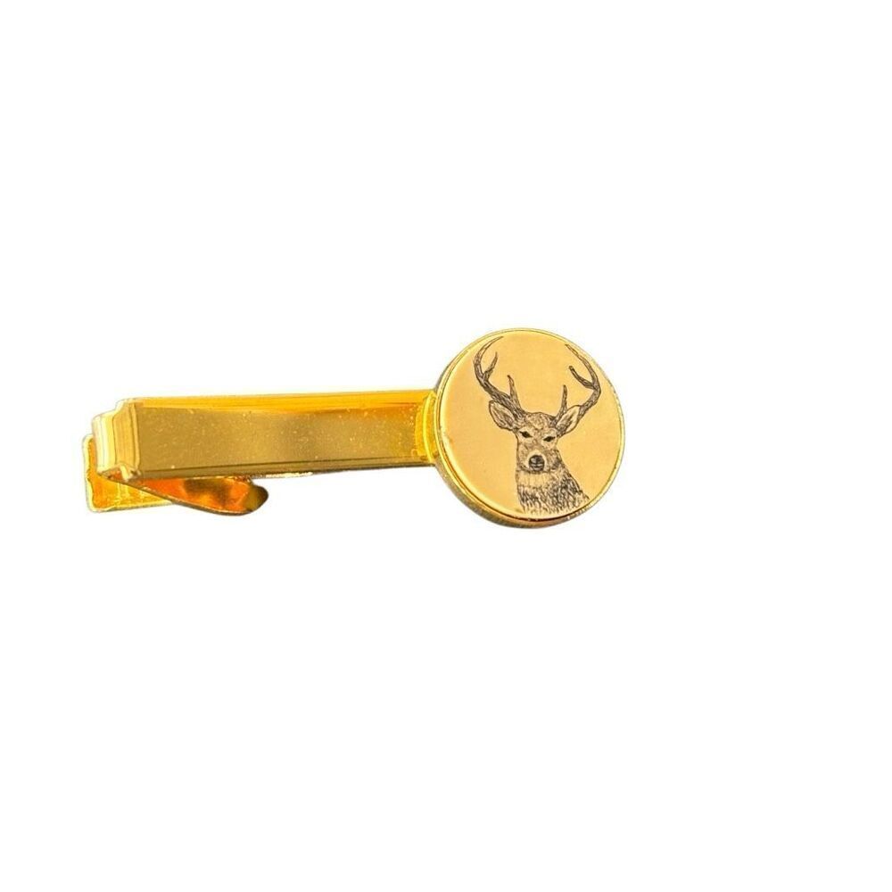 Vintage Barlow Deer Head Tie Clip
